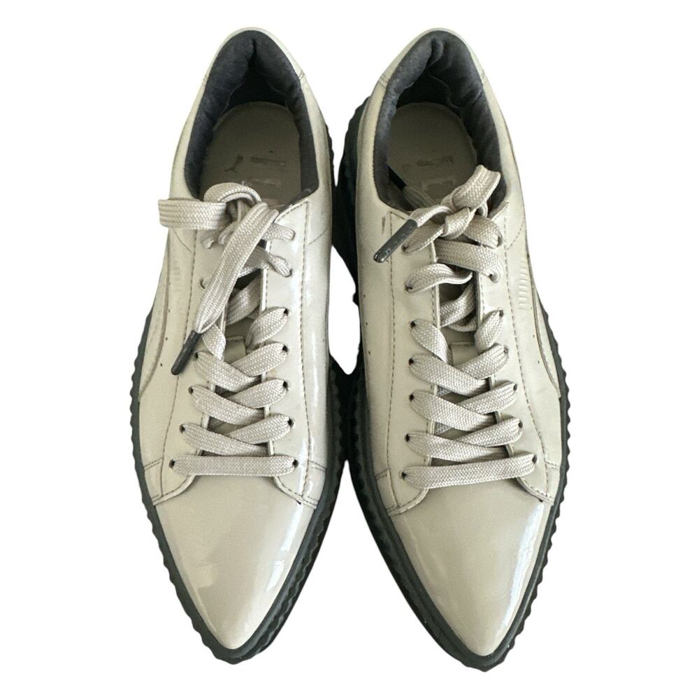 Puma X Fenty Rihanna Pointy Creeper Patent 36627002 DoveGray Women's Size 6